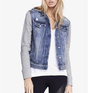 Express jean jacket hoodie